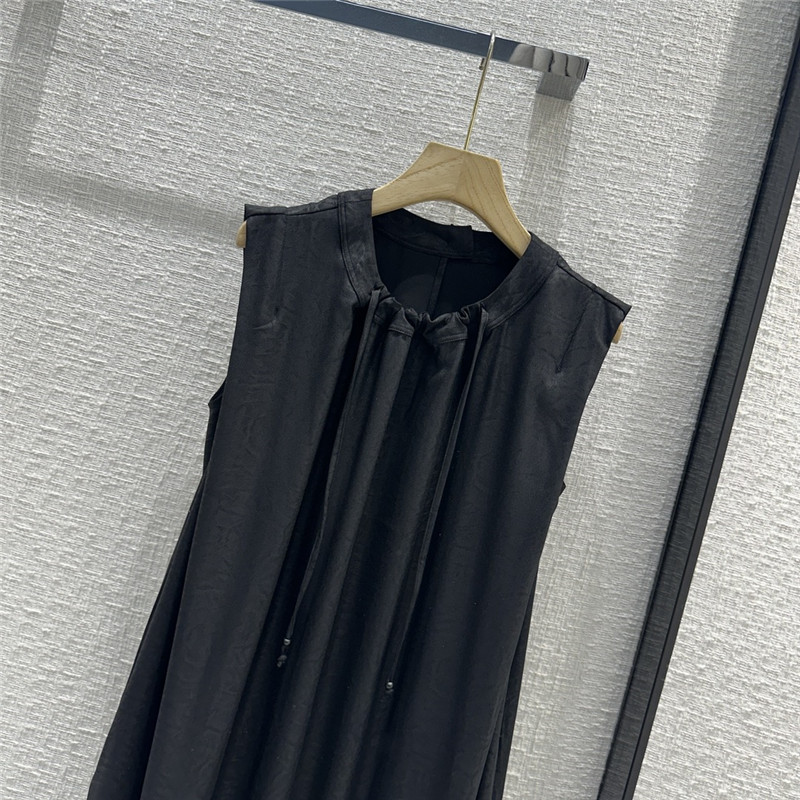 the row pleated crew neck vest long dress replica clothing