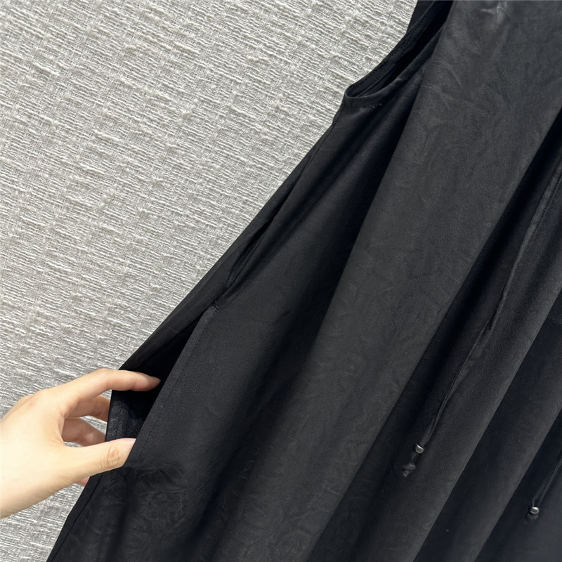 the row pleated crew neck vest long dress replica clothing