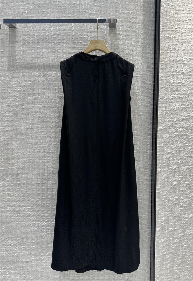 the row pleated crew neck vest long dress replica clothing