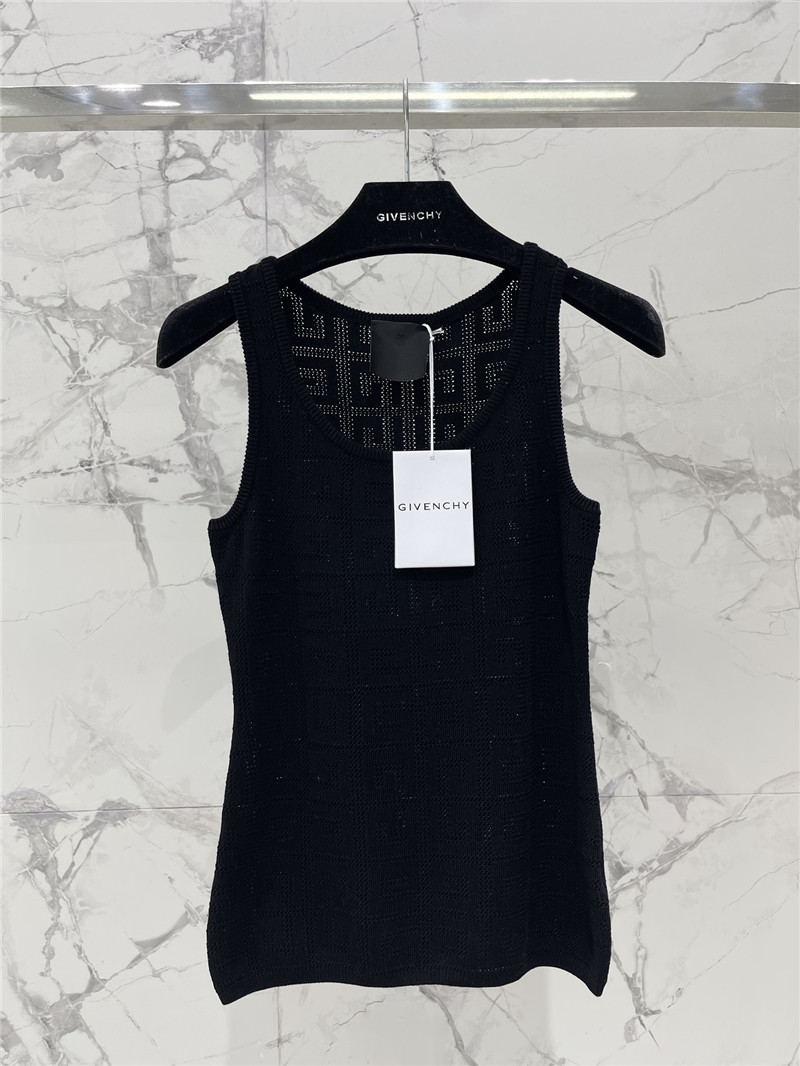 Givenchy hollow jacquard letter vest replica clothes