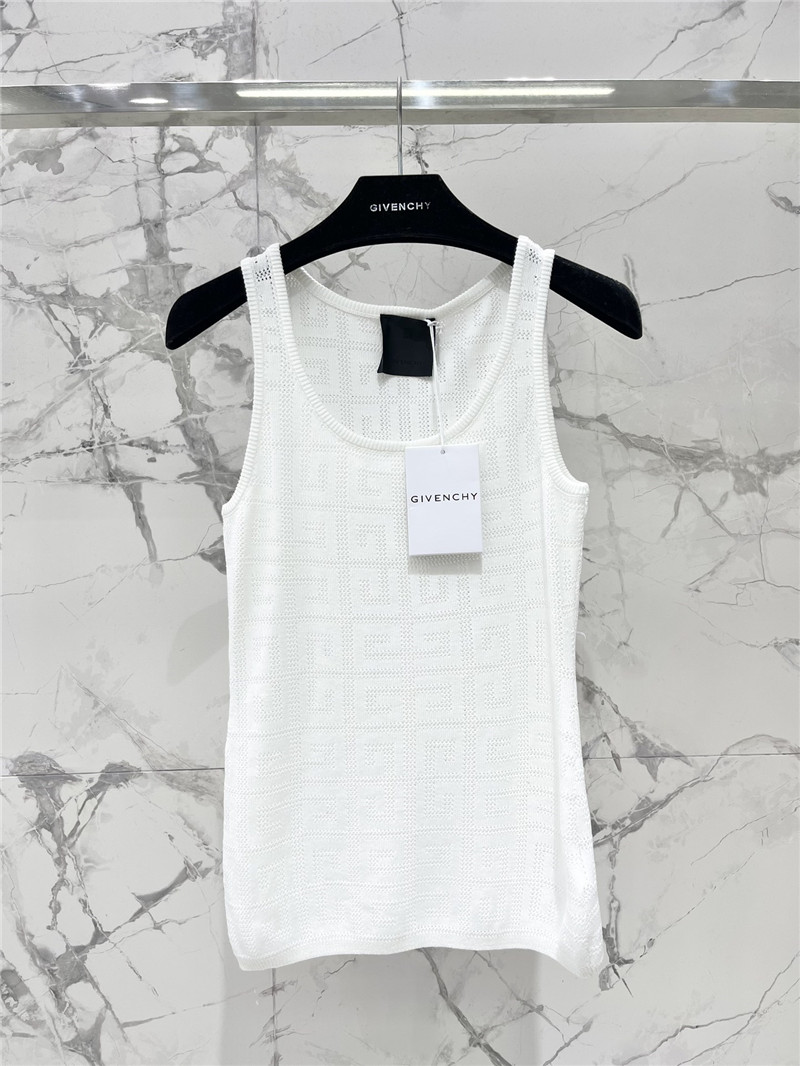 Givenchy hollow jacquard letter vest replica clothes