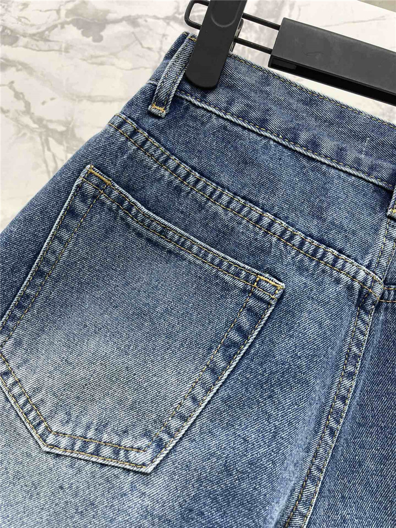 Pra*a high waist washed denim shorts replica d&g clothing