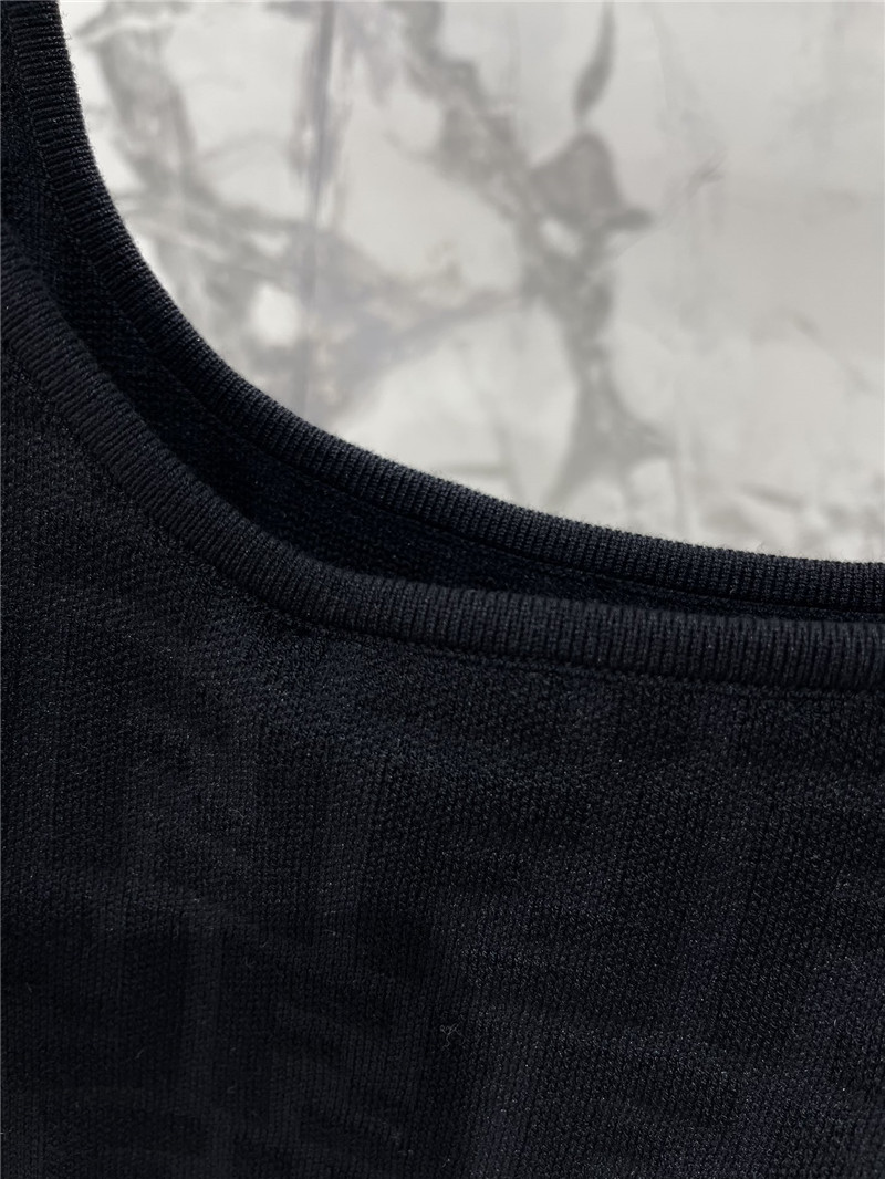 Fendi double F letter knitted vest replicas clothes