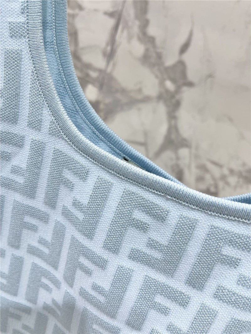 F**di double f letter knitted vest replicas clothes