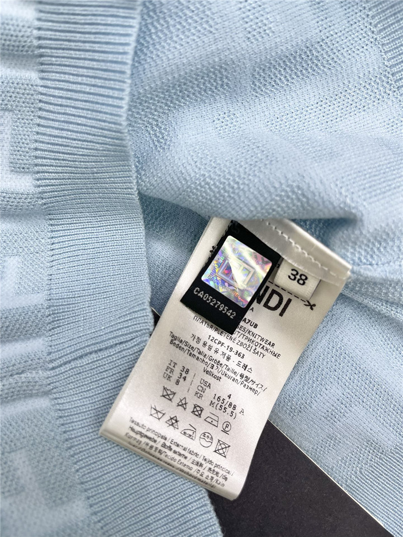 F**di double f letter knitted vest replicas clothes