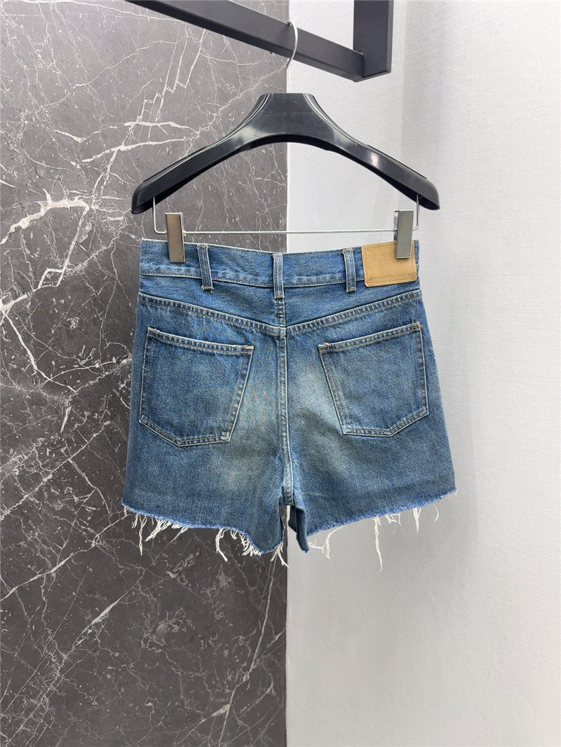 Ce1i*e logo embroidered denim shorts replica d&g clothing