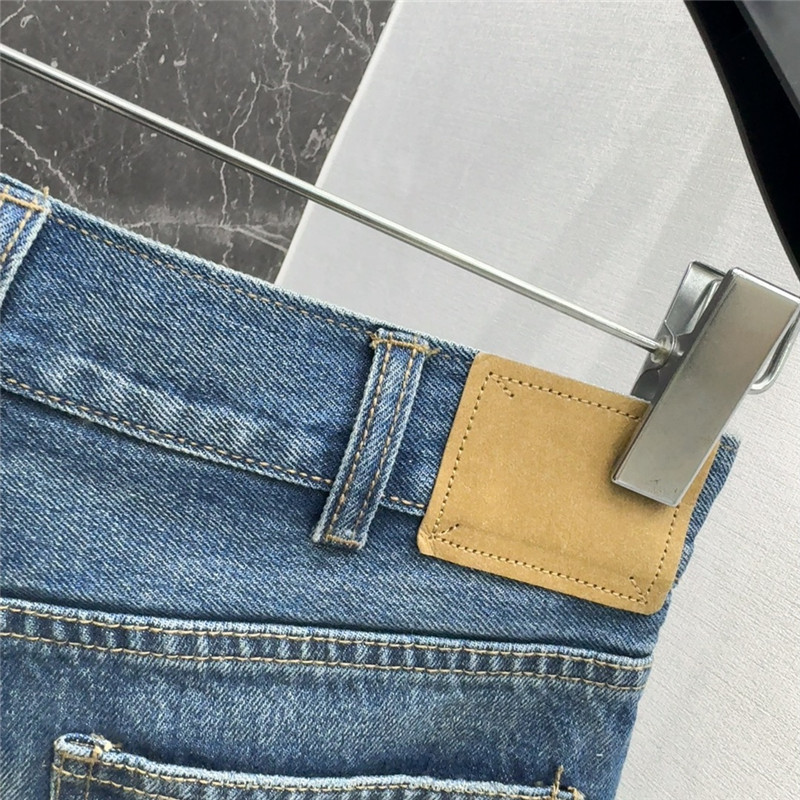 Ce1i*e logo embroidered denim shorts replica d&g clothing