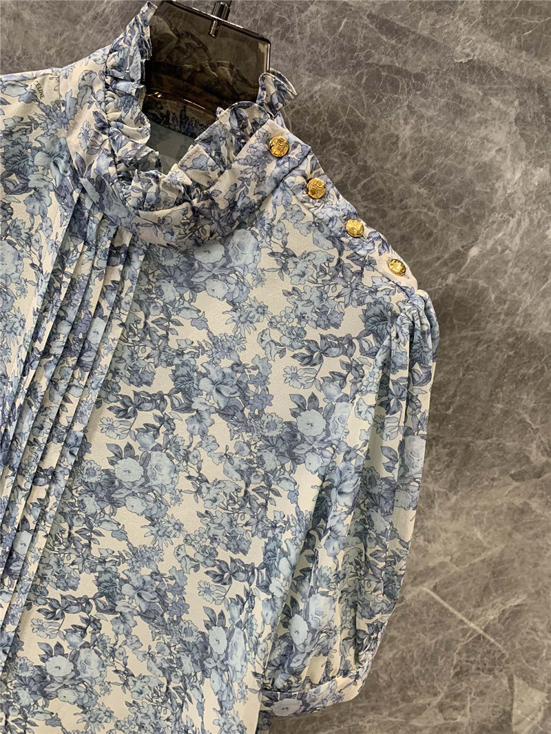 celine silk floral shirt replica designer clothes