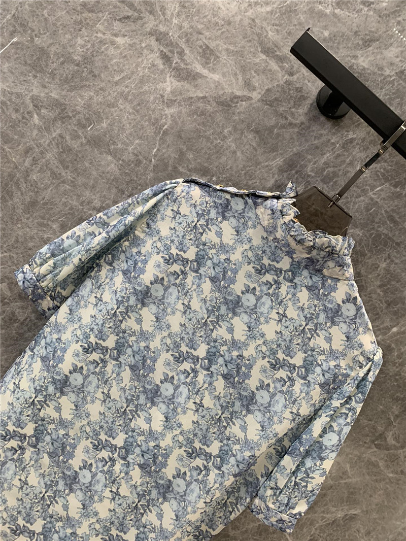 celine silk floral shirt replica designer clothes