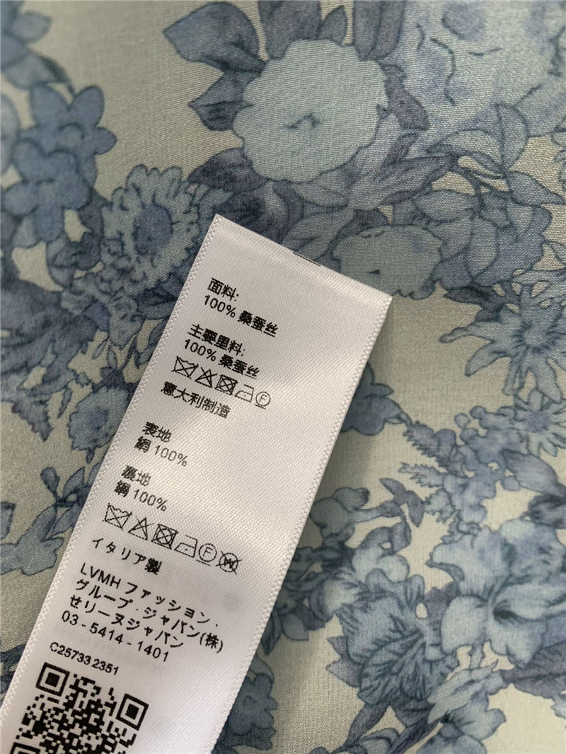 celine silk floral shirt replica designer clothes