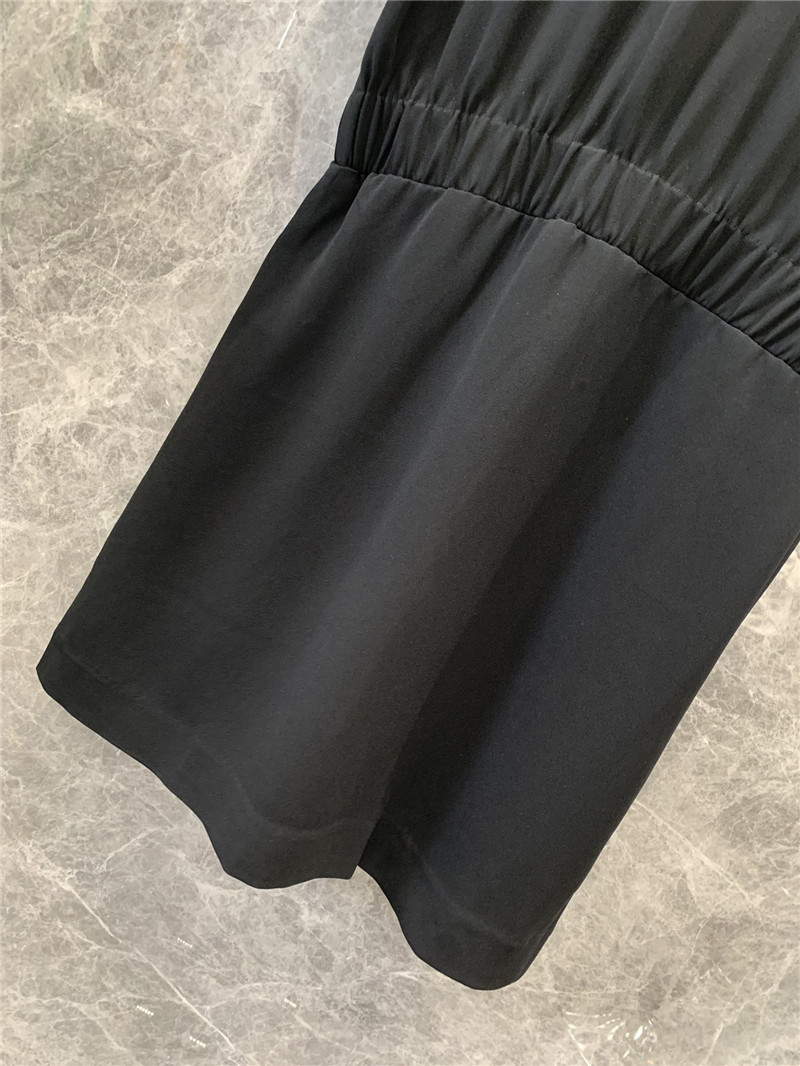 Gvc*1 zipper black short sleeve dress replica clothing