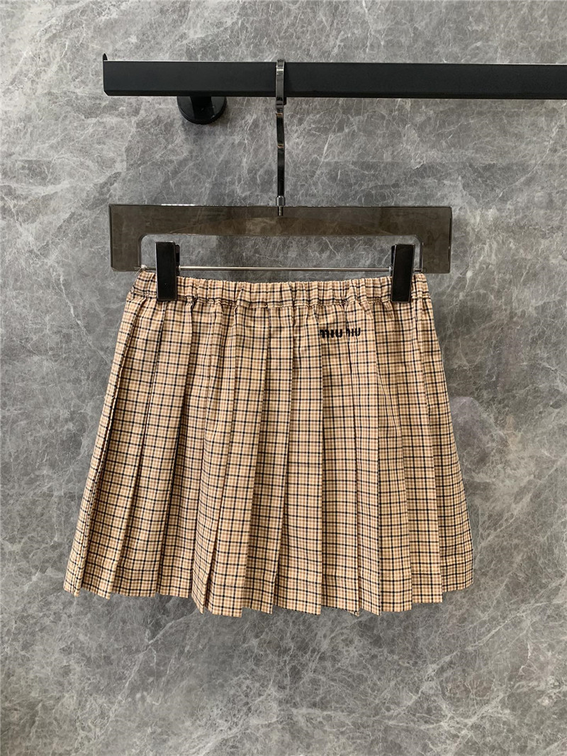 miumiu plaid pleated skirt replica d&g clothing