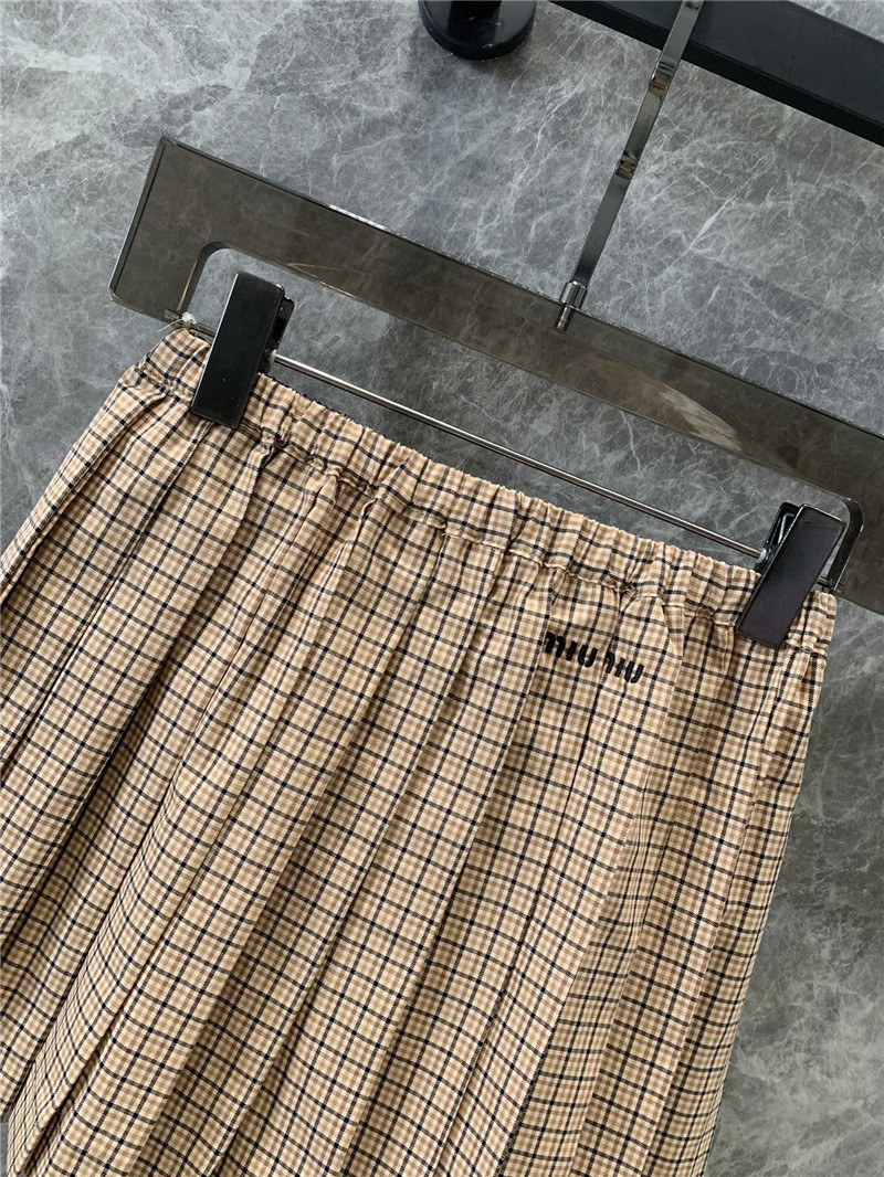miumiu plaid pleated skirt replica d&g clothing