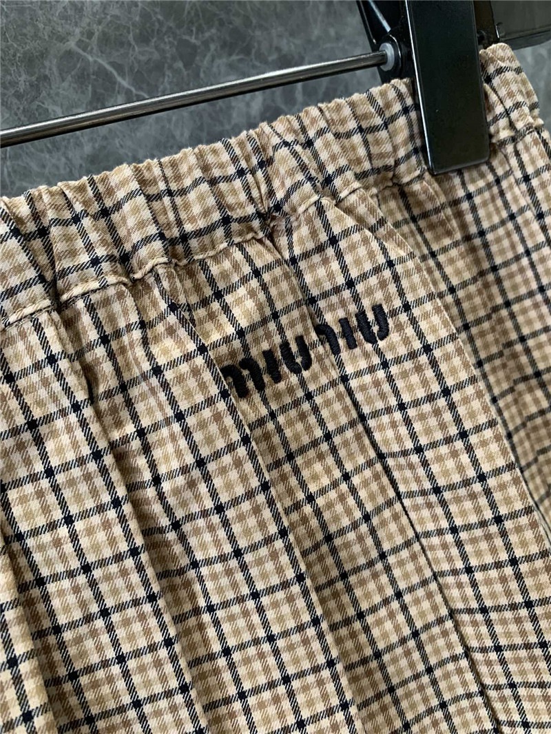 miumiu plaid pleated skirt replica d&g clothing