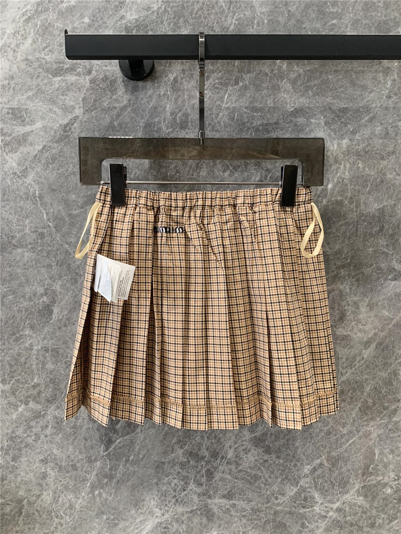 miumiu plaid pleated skirt replica d&g clothing