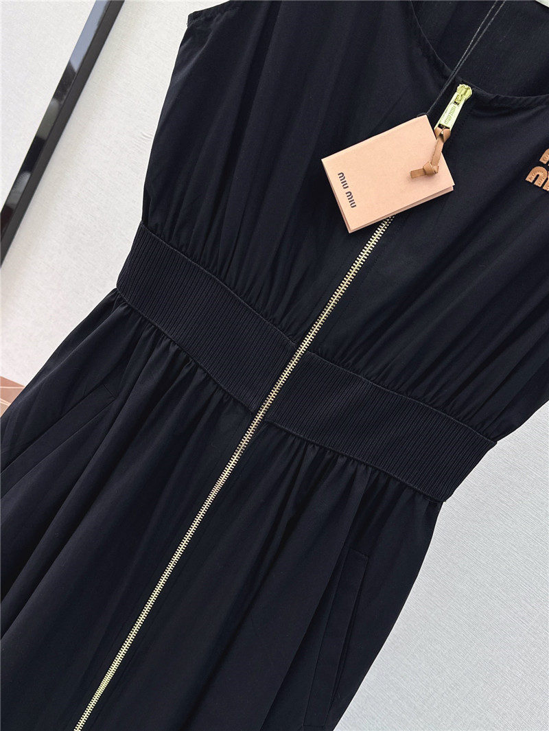 M1um1u zipper waist vest dress replica clothes
