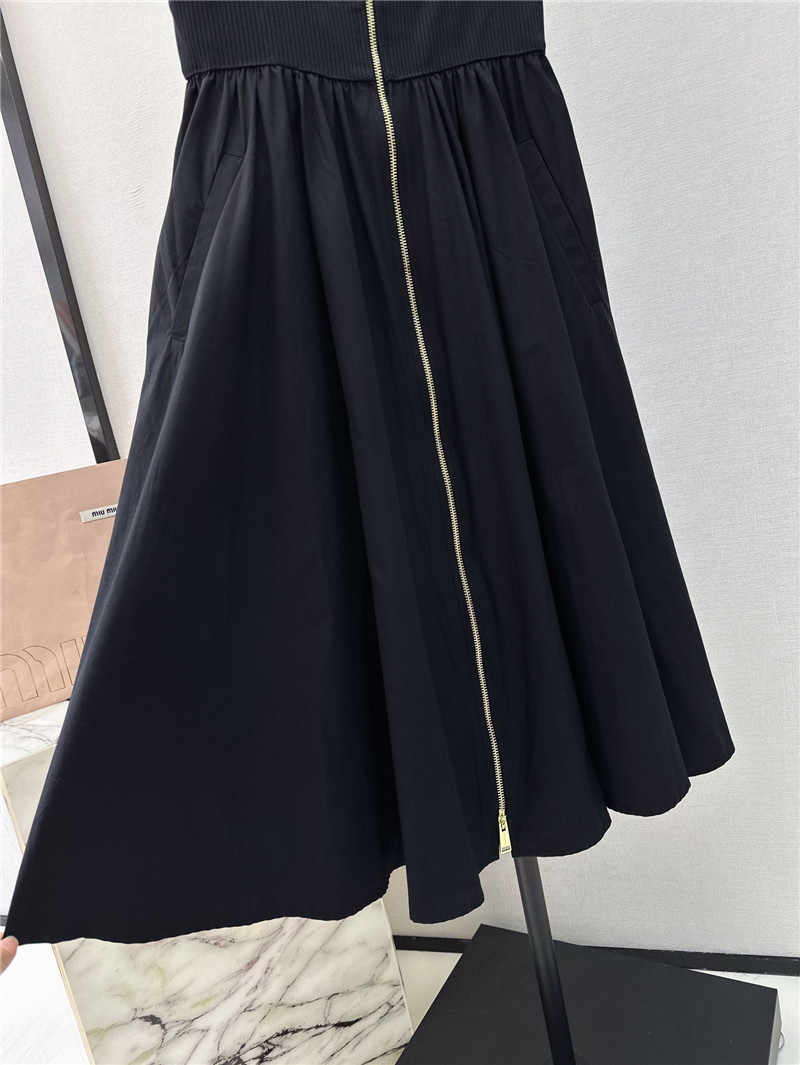 M1um1u zipper waist vest dress replica clothes