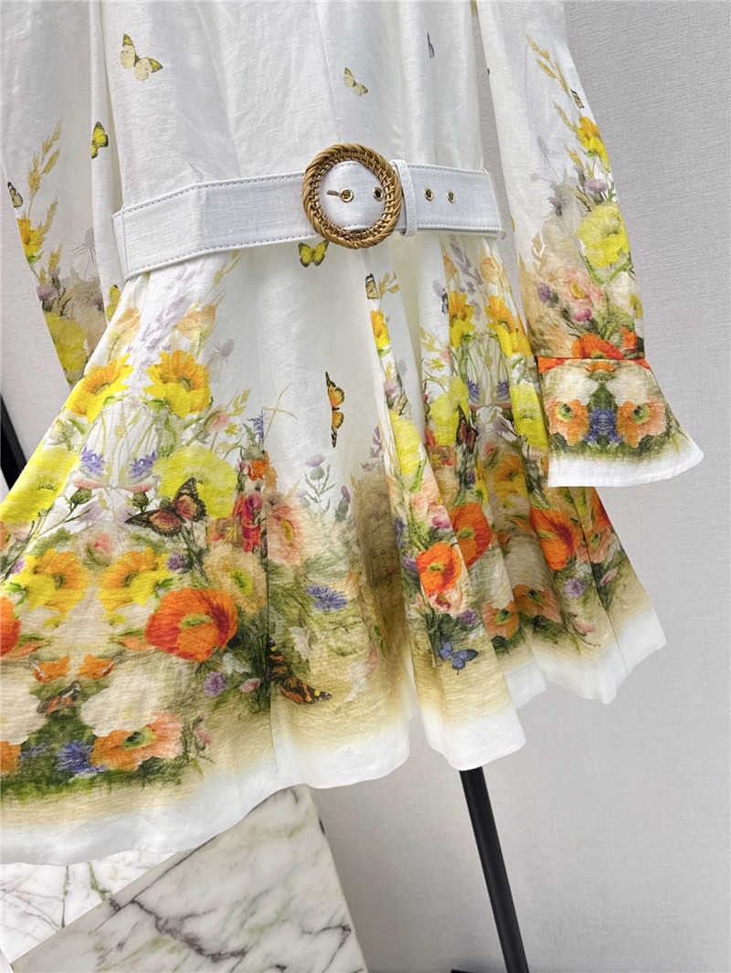 zimm linen print dress replica d&g clothing