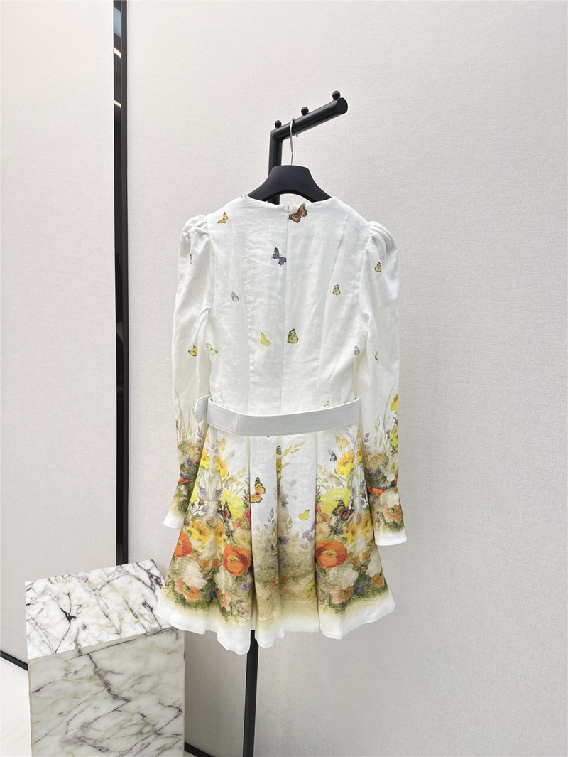 zimm linen print dress replica d&g clothing