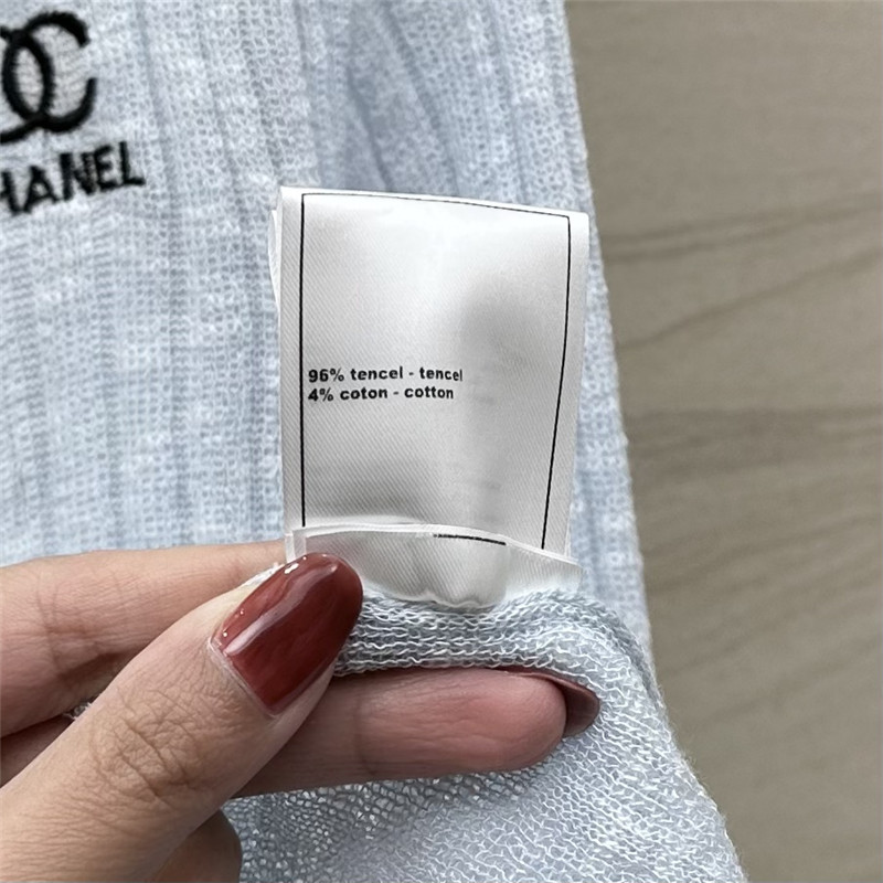 Ch**el knitted cardigan + vest set replica clothes