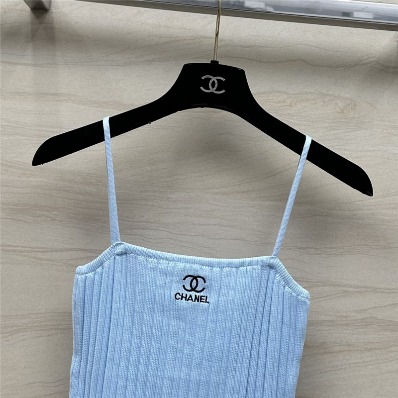 Ch**el knitted cardigan + vest set replica clothes