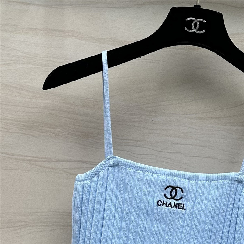 Ch**el knitted cardigan + vest set replica clothes