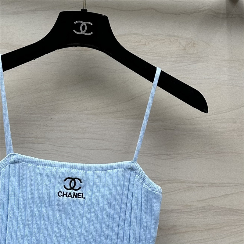 Ch**el knitted cardigan + vest set replica clothes