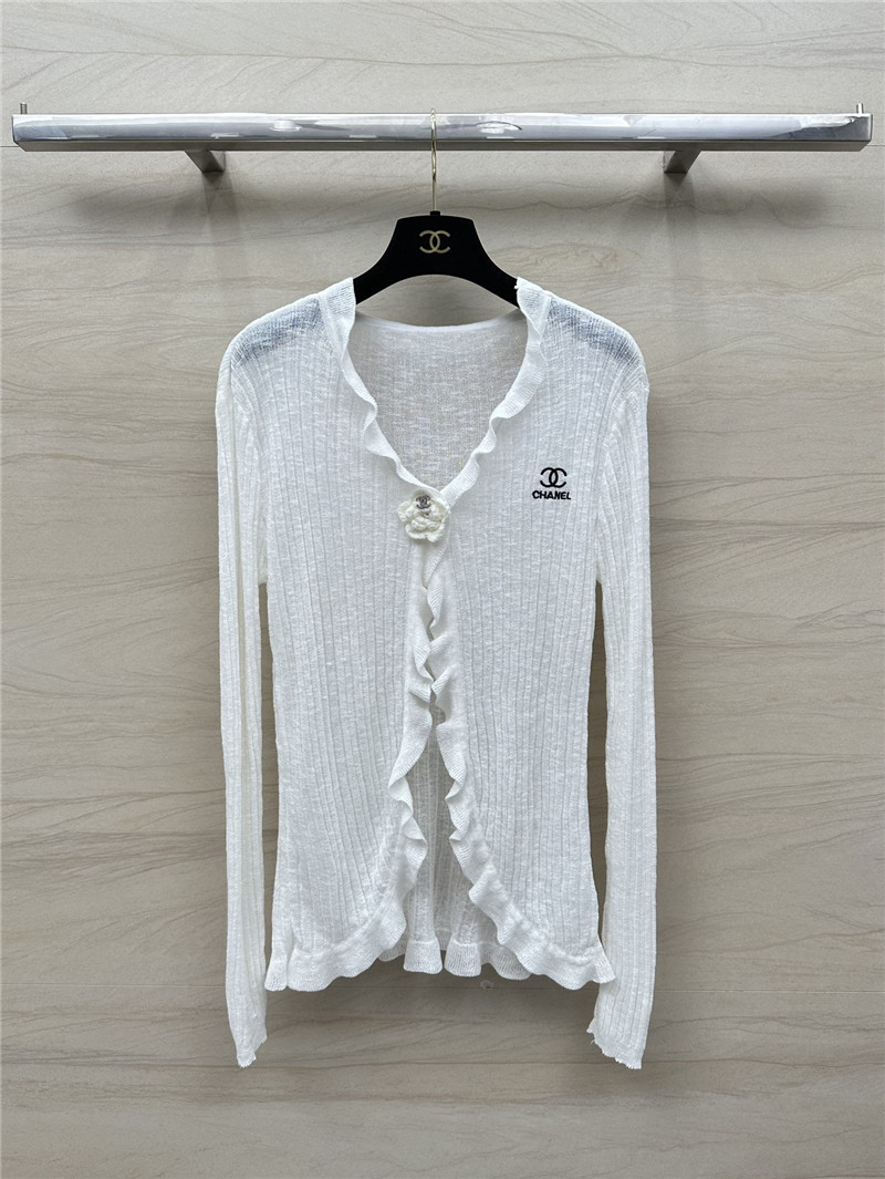 Ch**el knitted cardigan + vest set replica clothes