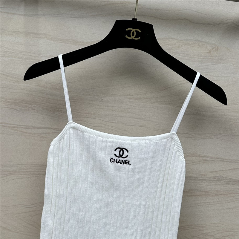 Ch**el knitted cardigan + vest set replica clothes