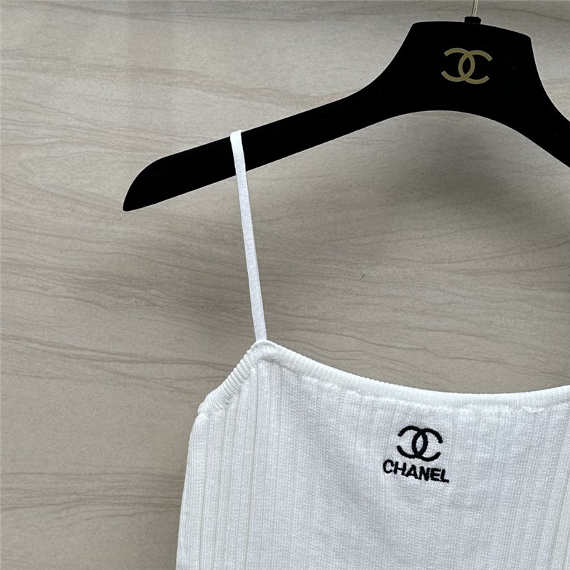 Ch**el knitted cardigan + vest set replica clothes