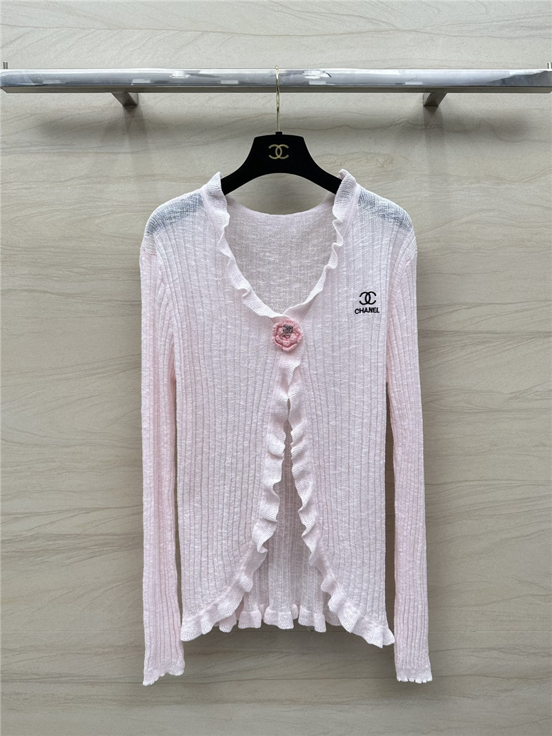 Chanel knitted cardigan + vest set replica clothes