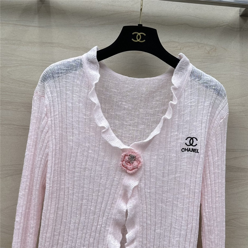 Chanel knitted cardigan + vest set replica clothes