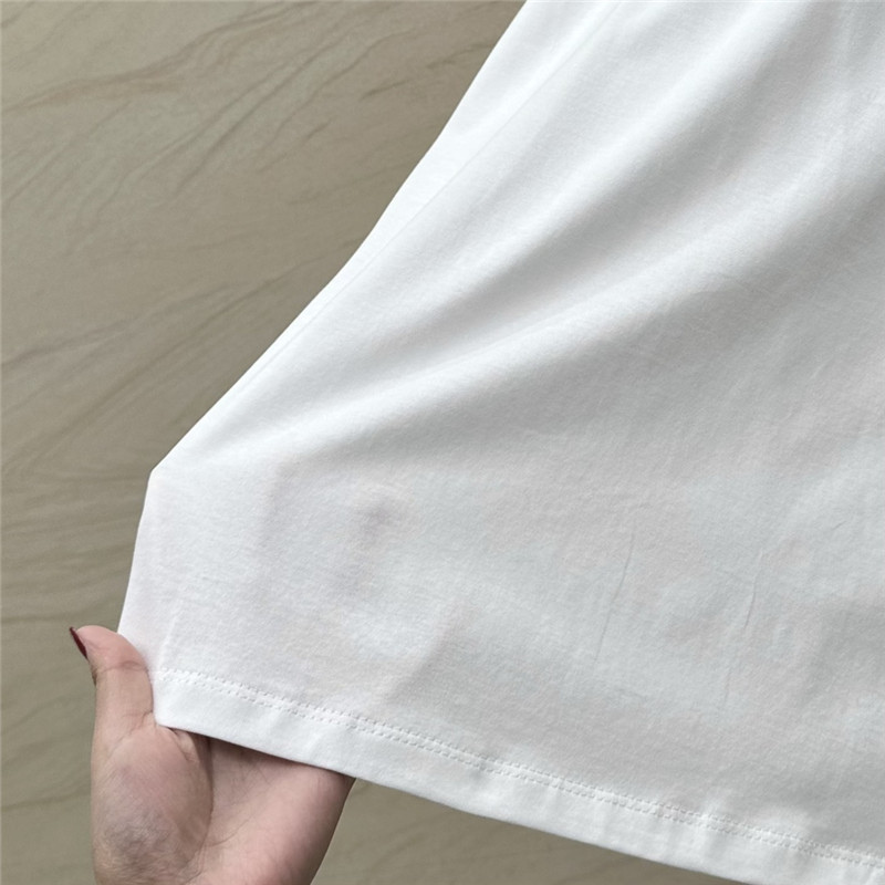 Ce1i*e letter logo printed white t-shirt replica clothing sites