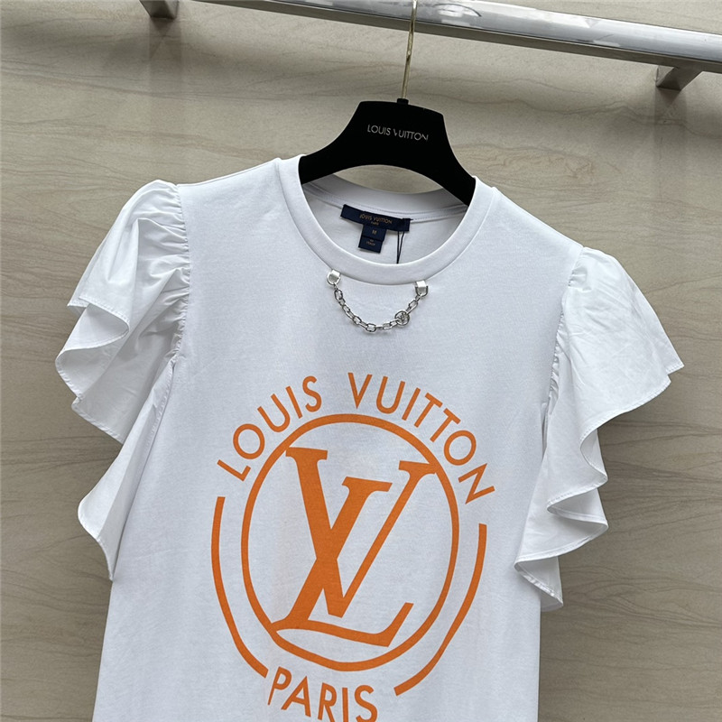 l0vis Vvtt0n women flocked lv t-shirt