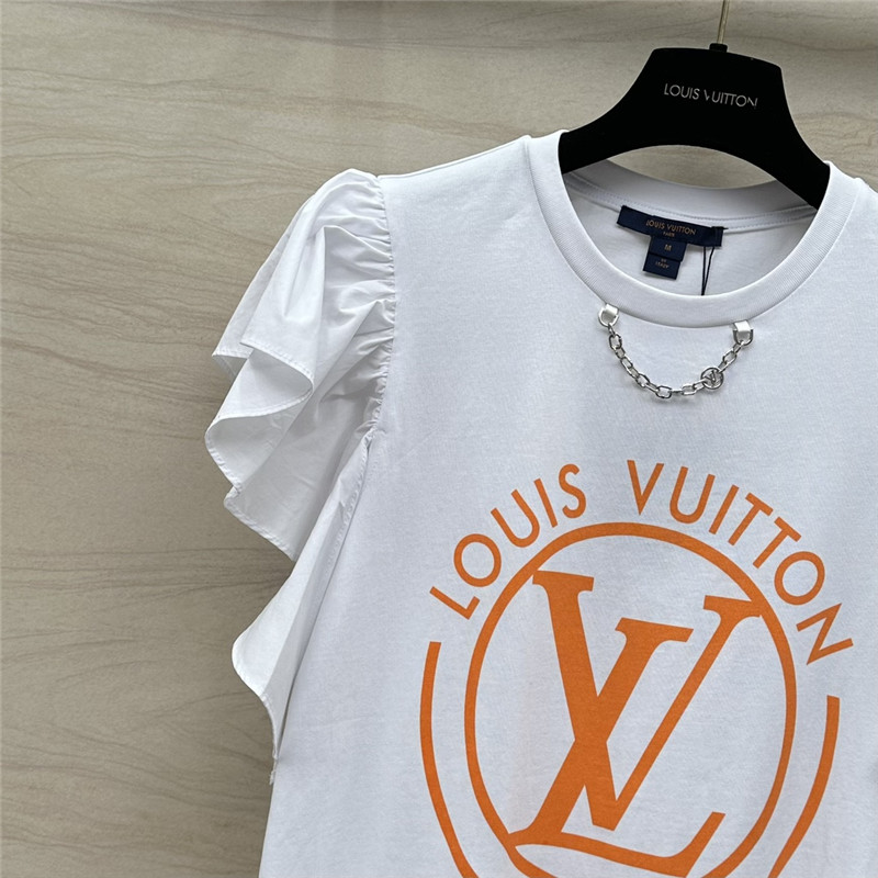 l0vis Vvtt0n women flocked lv t-shirt