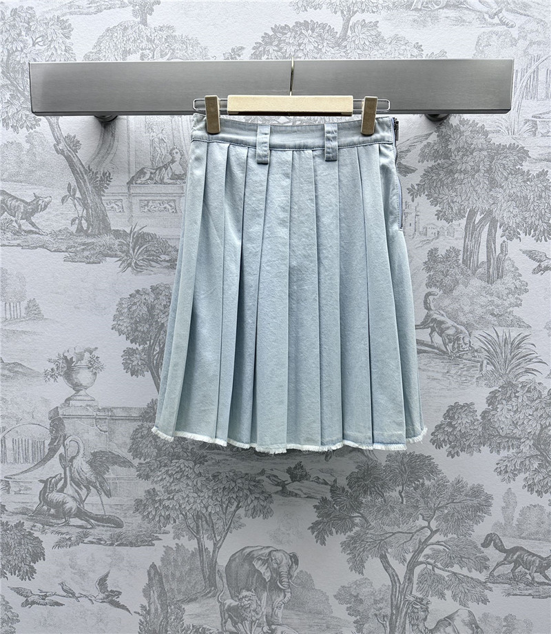 M1um1u embroidered denim skirt replica d&g clothing