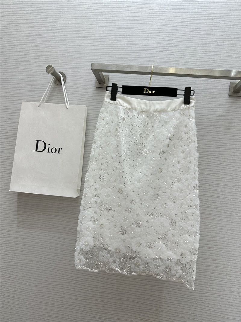 dior floral sequin lace skirt replica d&g clothing