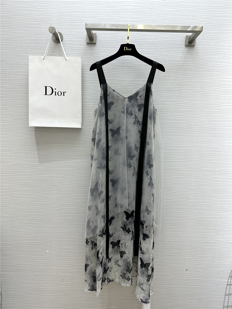 dior printed fairy suspender dress replica clothes