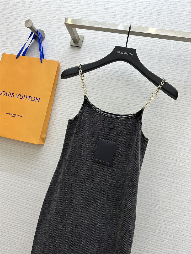 louis vuitton LV distressed suspender skirt replicas clothes