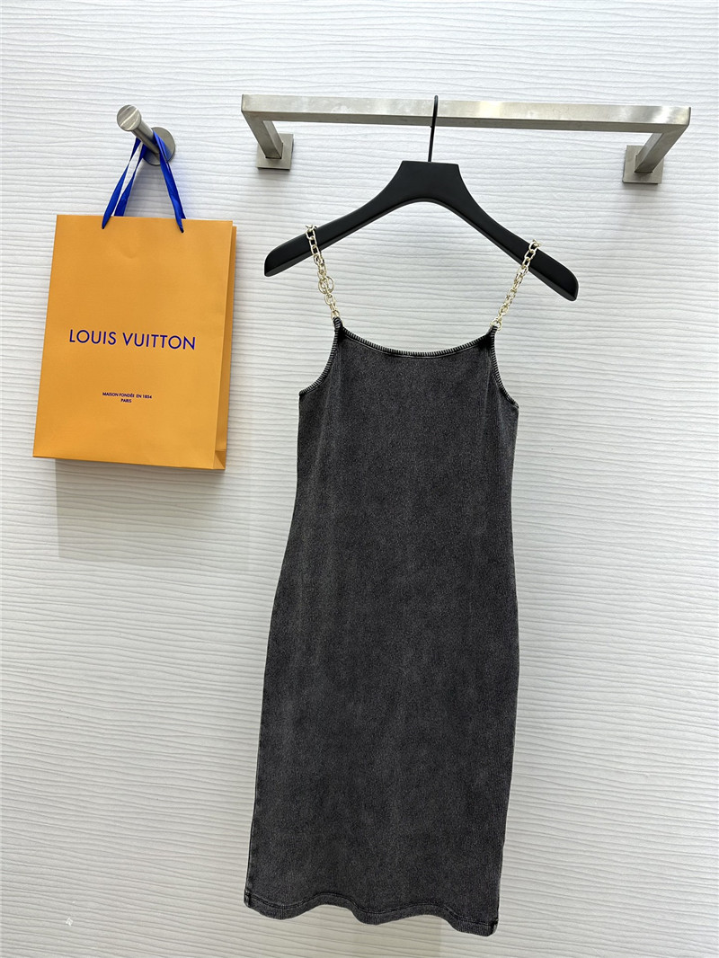 louis vuitton LV distressed suspender skirt replicas clothes