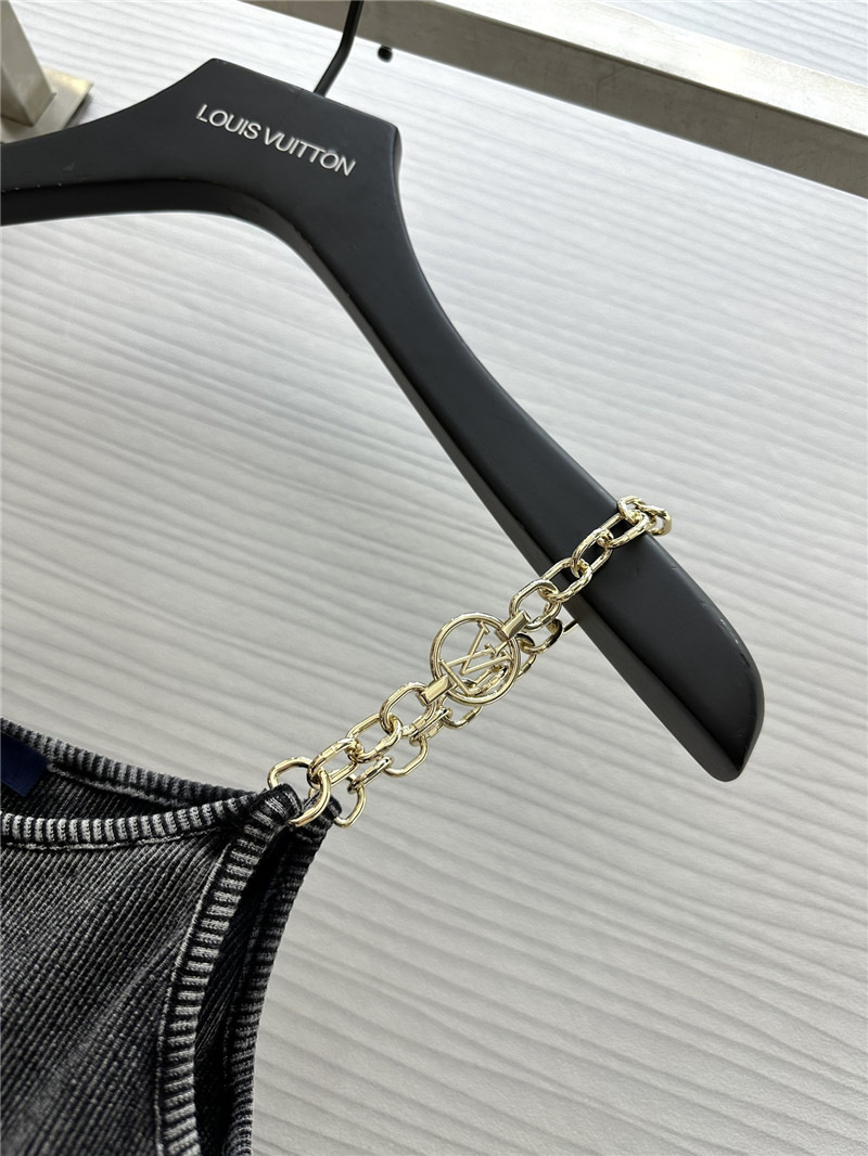 louis vuitton LV distressed tank top replica d&g clothing