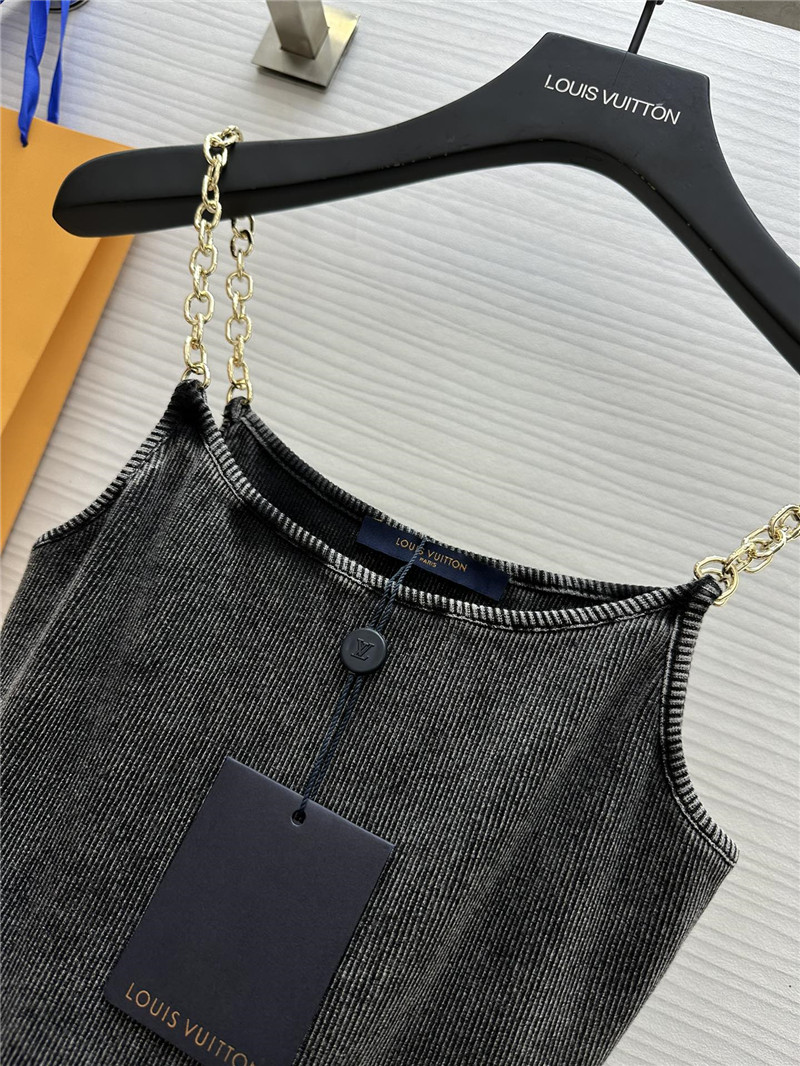 louis vuitton LV distressed tank top replica d&g clothing