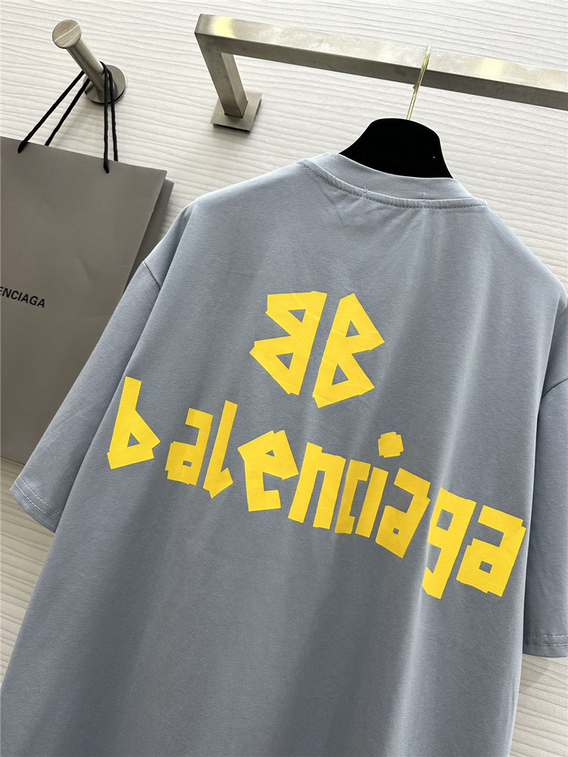 Ba1en*iaga tape haze blue short sleeve t-shirt replica clothes
