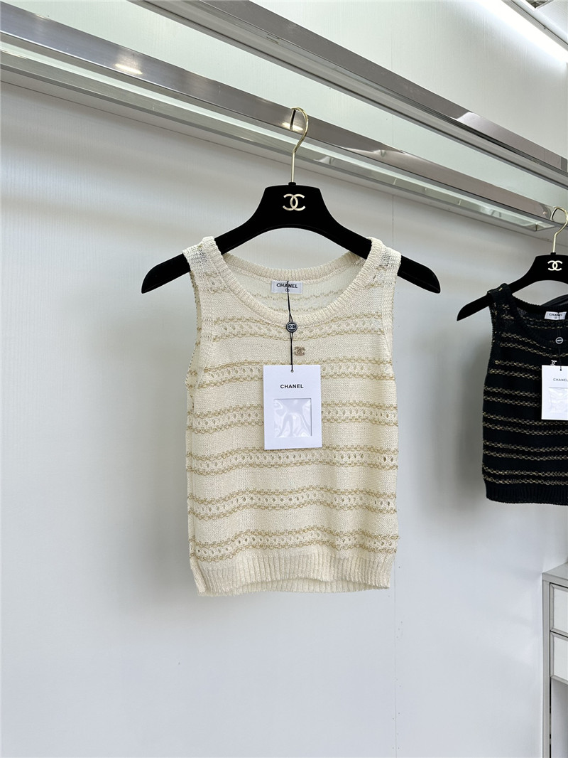 Chanel hollow knit vest replica designer clothes
