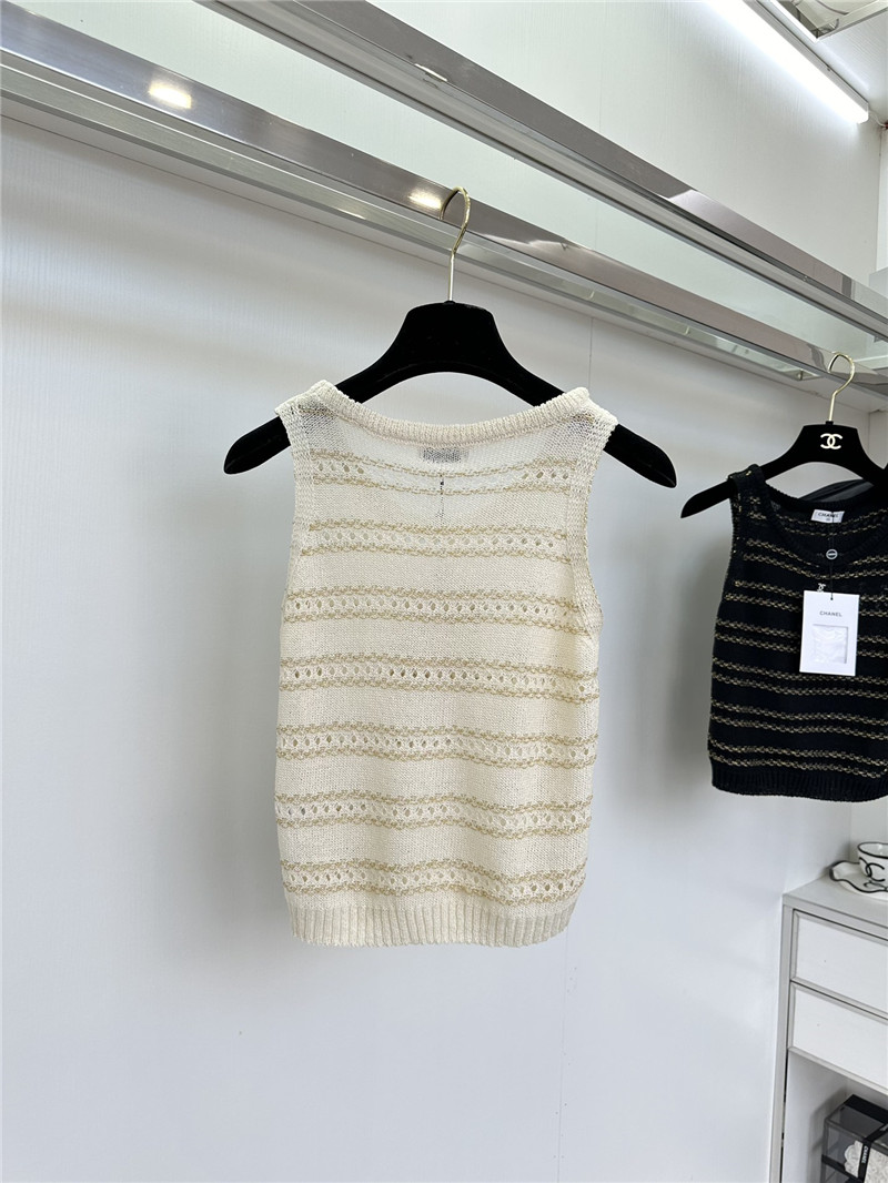 Chanel hollow knit vest replica designer clothes