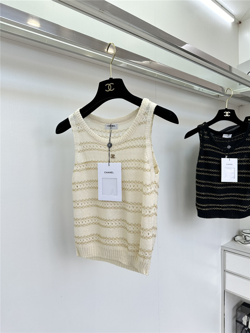 Chanel hollow knit vest replica designer clothes