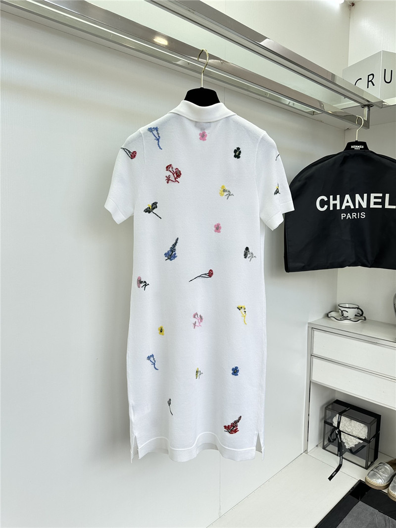 Ch**el knitted polo collar dress replica clothes