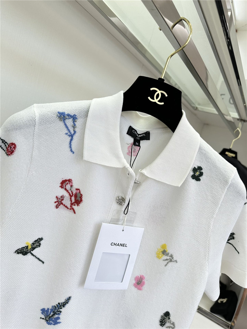 Ch**el knitted polo collar dress replica clothes