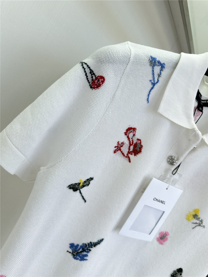 Ch**el knitted polo collar dress replica clothes