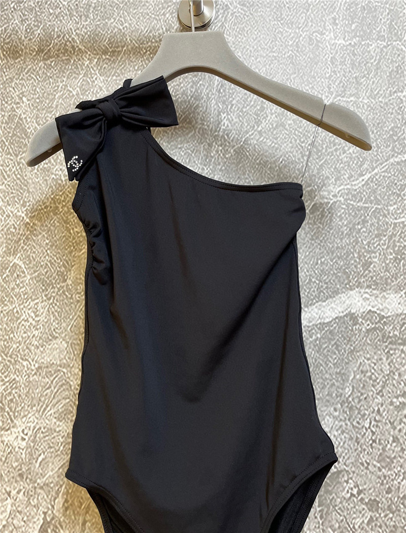 Ch**el one-shoulder swimsuit replica designer clothes